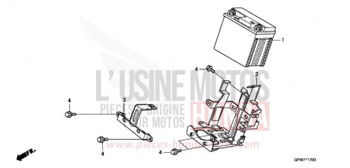 BATTERIE (NHX110WH8) NHX110WH8 de 2008